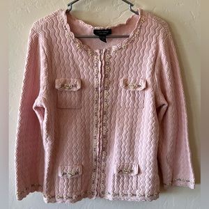 Cable & Gauge embellished cardigan